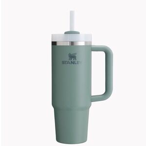 Stanley Quencher H2O Flowstate Tumbler 40 Oz Bay Leaf Green Insulated Straw